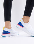 Nike Epic React Flyknit white running shoe