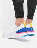 Nike Epic React Flyknit white running shoe